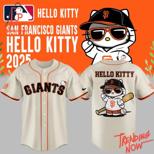 High-quality product with unique design – San Francisco Giants Hello Kitty Night Jersey