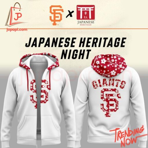 Make every step count with 1 San Francisco Giants Japanese Heritage Hoodie.