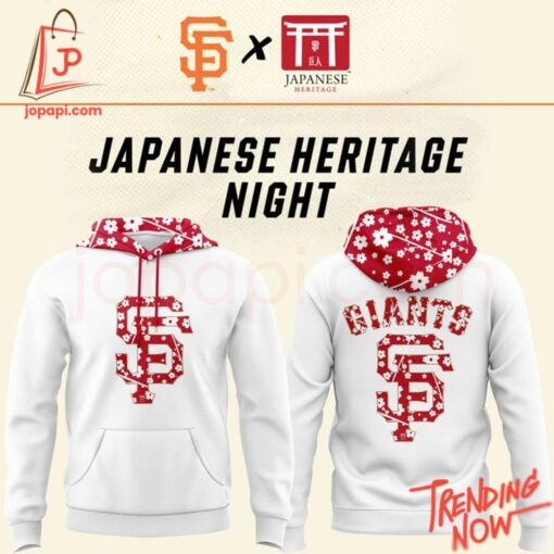 Make every step count with 4 San Francisco Giants Japanese Heritage Hoodie.