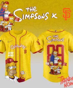 High-quality product with unique design – San Francisco Giants The Simpsons Baseball Jersey
