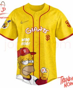 High-quality product with unique design – San Francisco Giants The Simpsons Baseball Jersey