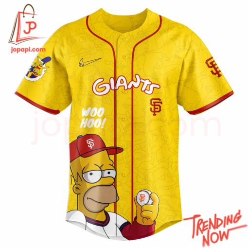 High-quality product with unique design – San Francisco Giants The Simpsons Baseball Jersey