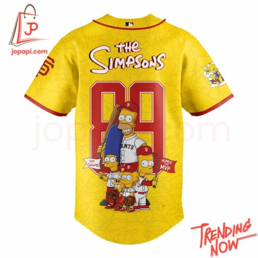 High-quality product with unique design – San Francisco Giants The Simpsons Baseball Jersey