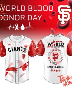 High-quality product with unique design – San Francisco Giants World Blood Donor Day Jersey