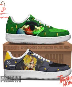 High-quality product with unique design – Sanji X Zoro One Piece Air Force Shoes
