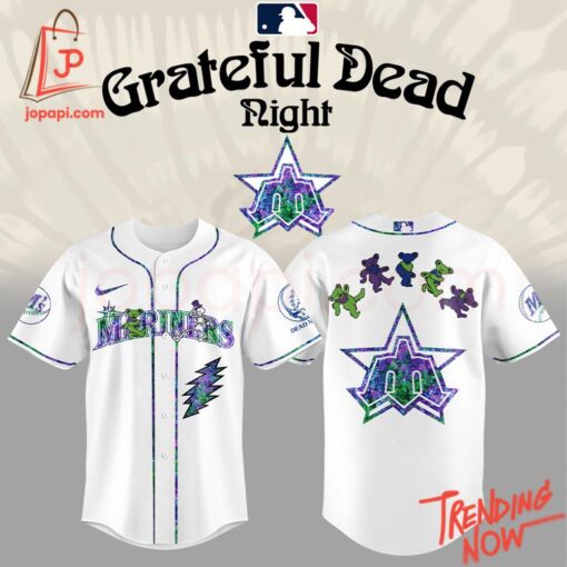Bold and stylish casual wear – Seattle Mariners Grateful Dead Night Jersey