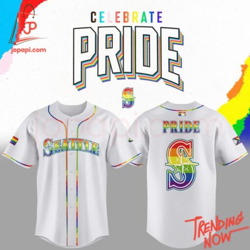 Bold and stylish casual wear – Seattle Mariners Lgbt Pride Night Jersey