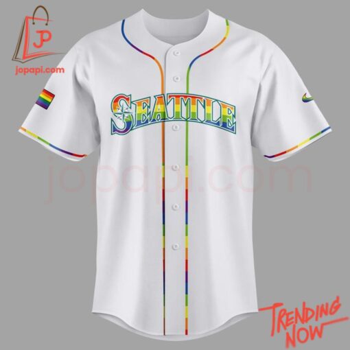 Bold and stylish casual wear – Seattle Mariners Lgbt Pride Night Jersey