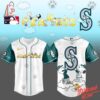 Bold and stylish casual wear – Seattle Mariners Snoopy Peanuts Jersey