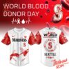 High-quality product with unique design – Seattle Mariners World Blood Donor Day Jersey