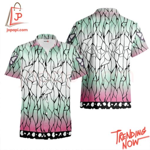 High-quality product with unique design – Shinobu Kocho Demon Slayer Hawaiian Shirt