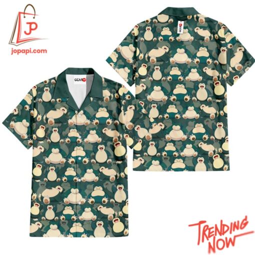 High-quality product with unique design – Snorlax Pokemon Hawaiian Shirt