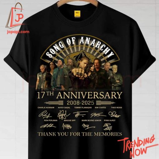 Make every step count with 1 Sons Of Anarchy 13rd Anniversary 2008 2021 Thank You For The Memories Shirt.