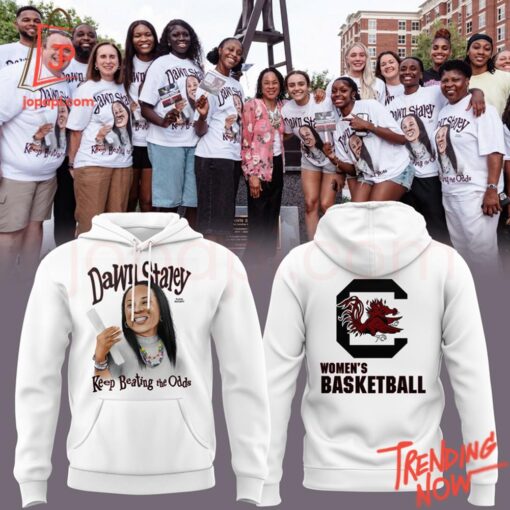 High-quality casual wear featuring custom artwork – South Carolina Women Basketball Dawn Staley Keep Beating The Odds Hoodie