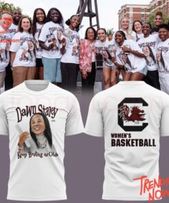 High-quality casual wear featuring custom artwork – South Carolina Women Basketball Dawn Staley Keep Beating The Odds Hoodie