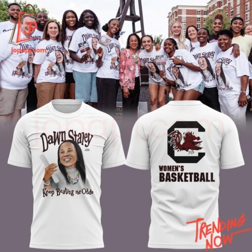 High-quality casual wear featuring custom artwork – South Carolina Women Basketball Dawn Staley Keep Beating The Odds Hoodie