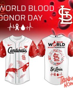 High-quality product with unique design – St Louis Cardinals World Blood Donor Day Baseball Jersey