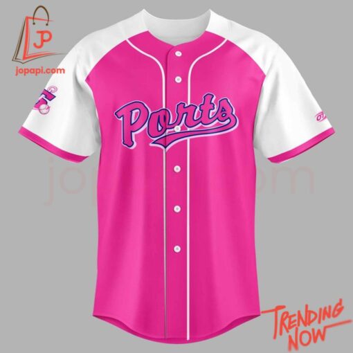 High-quality product with unique design – Stockton Ports Pink Night Baseball Jersey
