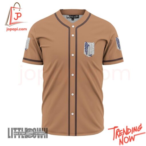 High-quality product with unique design – Survey Corps Costumes Attack On Titan Baseball Jersey