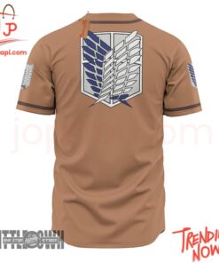 High-quality product with unique design – Survey Corps Costumes Attack On Titan Baseball Jersey