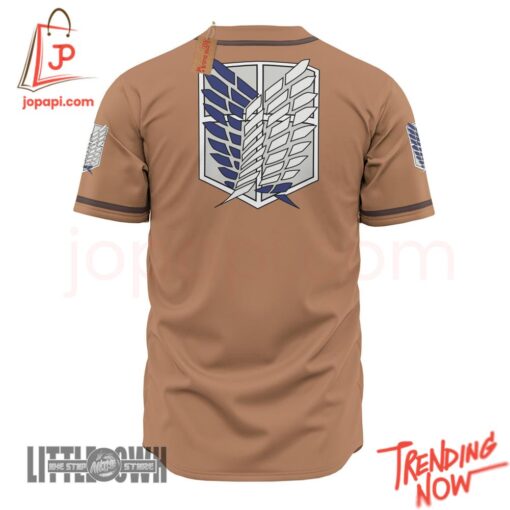 High-quality product with unique design – Survey Corps Costumes Attack On Titan Baseball Jersey