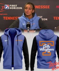 Stylish and comfortable printed clothing – Tennessee Lady Vols Kim Caldwell Coach Zip Hoodie