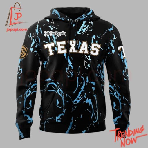 Comfortable Texas Rangers Jujutsu Kaisen Night Hoodie with eye-catching graphic