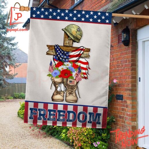 Patriotic 4th of July outfit with American flag print – 1 Thank You Veteran Freedom Independence Day Flag