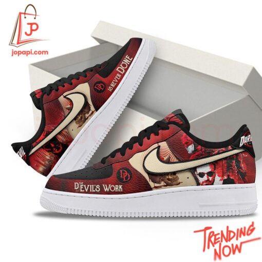 Make every step count with 3 The Devil's Work Is Never Done Nike Air Force 1.
