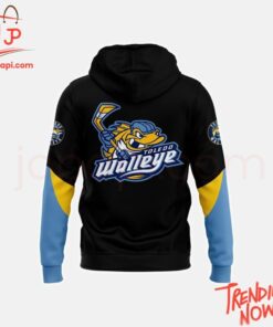 3D graphic 3 Toledo Walleye 2025 Echl Western Conference Champions Hoodie with bold design