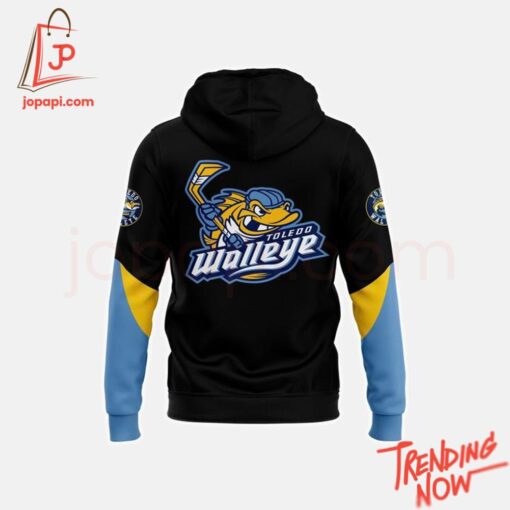 3D graphic 3 Toledo Walleye 2025 Echl Western Conference Champions Hoodie with bold design