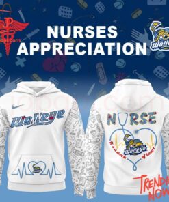 3D graphic 1 Toledo Walleye Nurses Appreciation Hoodie with bold design