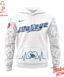 3D graphic 2 Toledo Walleye Nurses Appreciation Hoodie with bold design