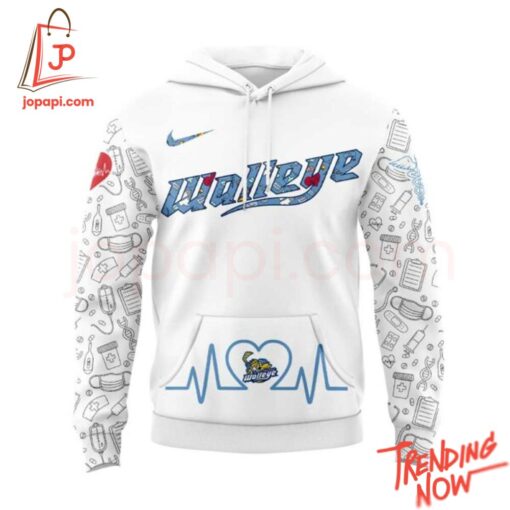3D graphic 2 Toledo Walleye Nurses Appreciation Hoodie with bold design