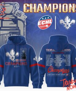 Bold and stylish casual wear – Trois Rivieres Lions East Coast Hockey League Champions Hoodie
