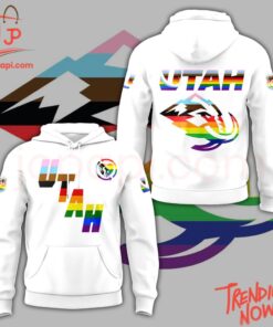 Make every step count with 1 Utah Mammoth Happy Pride Lgbt Hoodie.