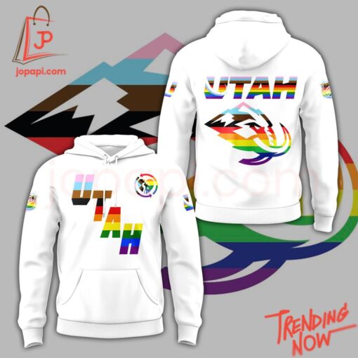 Make every step count with 1 Utah Mammoth Happy Pride Lgbt Hoodie.