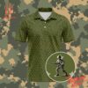 3D graphic 1 Veteran's Valor Military Polo Shirt with bold design
