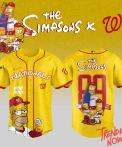 High-quality product with unique design – Washington Nationals The Simpsons Jersey