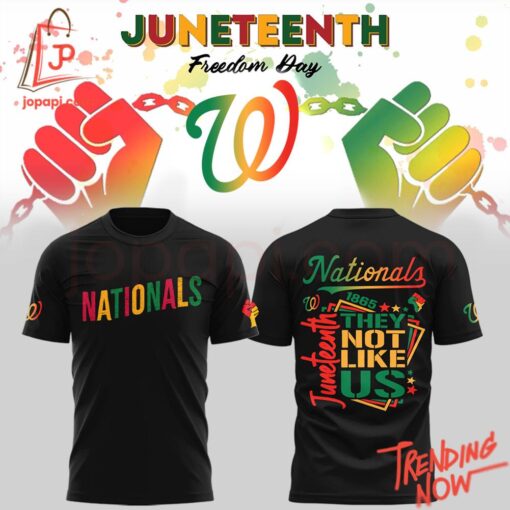 High-quality product with unique design – Washington Nationals They Not Like Us Juneteenth Night Shirt