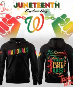High-quality product with unique design – Washington Nationals They Not Like Us Juneteenth Night Shirt