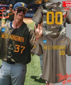 Stylish and comfortable printed clothing – West Virginia Mountaineers Camo Jersey