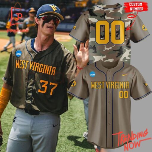 Stylish and comfortable printed clothing – West Virginia Mountaineers Camo Jersey