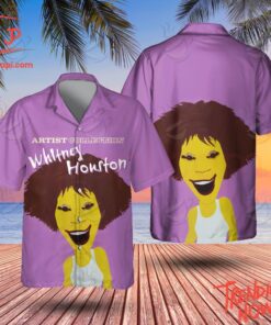 High-quality product with unique design – Whitney Houston Artist Collection Hawaiian Shirt
