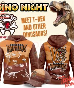 Bold and stylish casual wear – Wisconsin Timber Rattlers Dino Night Hoodie