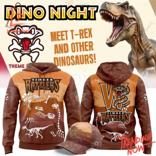 Bold and stylish casual wear – Wisconsin Timber Rattlers Dino Night Hoodie