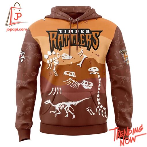 Bold and stylish casual wear – Wisconsin Timber Rattlers Dino Night Hoodie