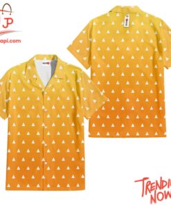 High-quality product with unique design – Zenitsu Demon Slayer Hawaiian Shirt