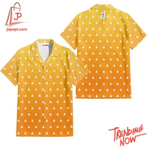 High-quality product with unique design – Zenitsu Demon Slayer Hawaiian Shirt