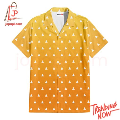High-quality product with unique design – Zenitsu Demon Slayer Hawaiian Shirt